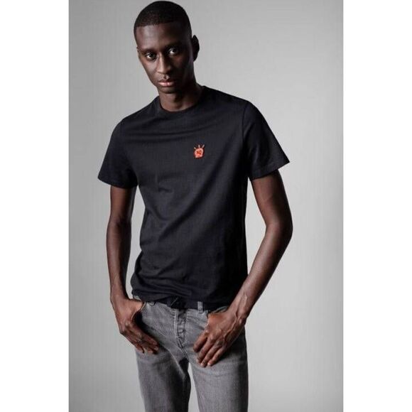 Zadig & Voltaire Tommy Skull T-Shirt size Medium/Large - Picture 1 of 9